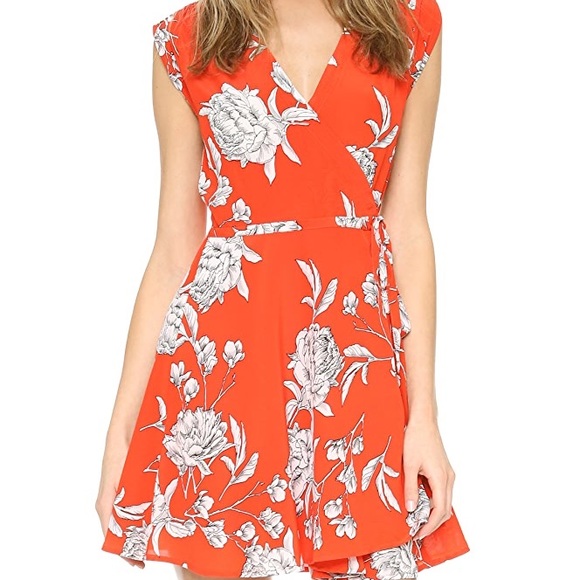 Yumi Kim Dresses & Skirts - Yumi Kim Red Carnation Wrap Dress